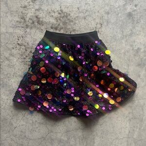 Lola + The Boys Vibrant Sequin Skater Skirt